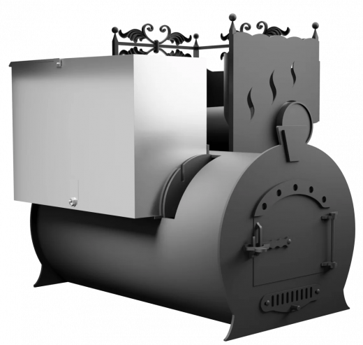 Печь Горыныч 3, каменка с правой стороны фото в Уфе