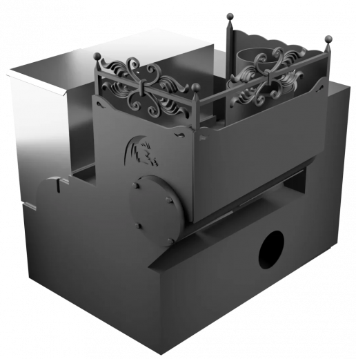Горыныч 3 СВОП, каменка с левой стороны, большая дверь со стеклом фото в Уфе
