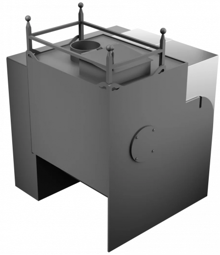Печь Горыныч Мини, каменка закрытая с правой стороны, естественная система воздушного отопления фото в Уфе