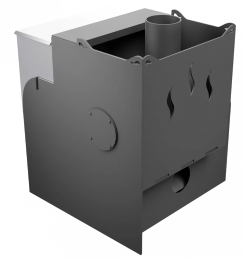 Печь Горыныч Мини, каменка с левой стороны, система воздушного отопления фото в Уфе