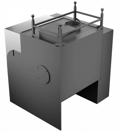 Печь Горыныч Мини, каменка закрытая с левой стороны, естественная система воздушного отопления фото в Уфе