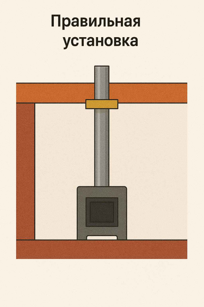 Правильная установка дымохода Правильная установка дымохода